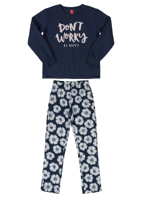 

Conjunto Infantil Flores Azul