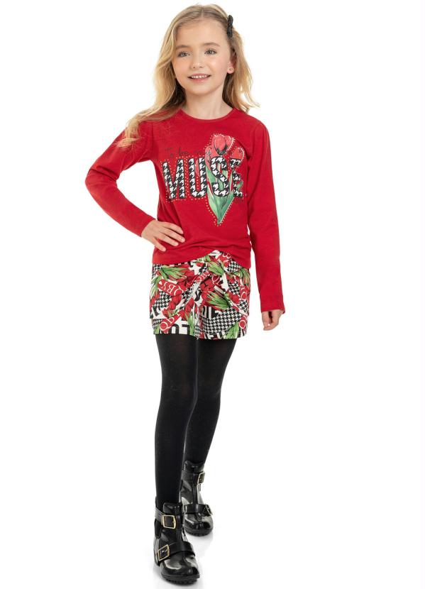 

Conjunto Infantil Muse Vermelho