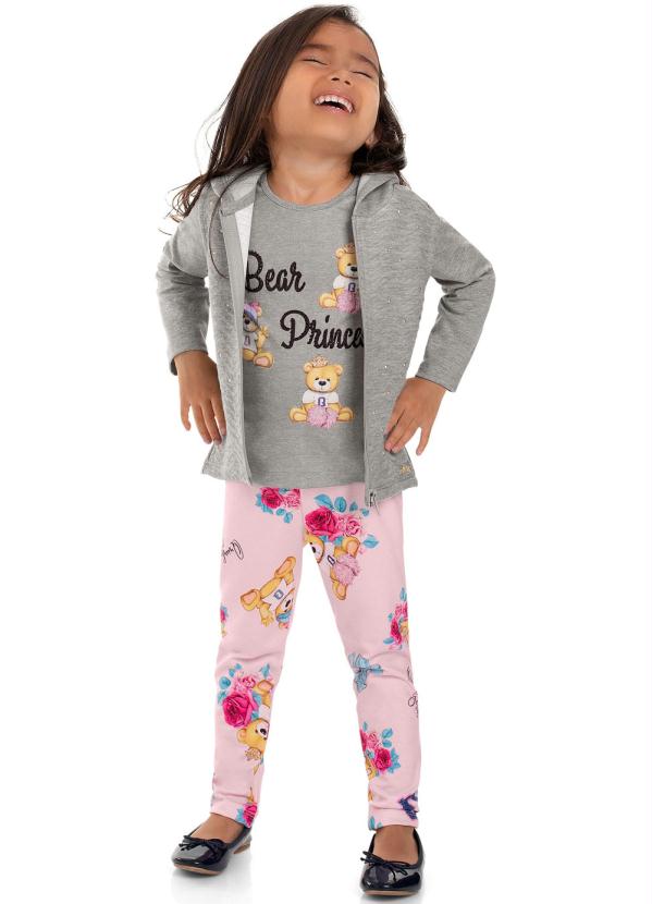 

Conjunto Infantil Princesa Cinza