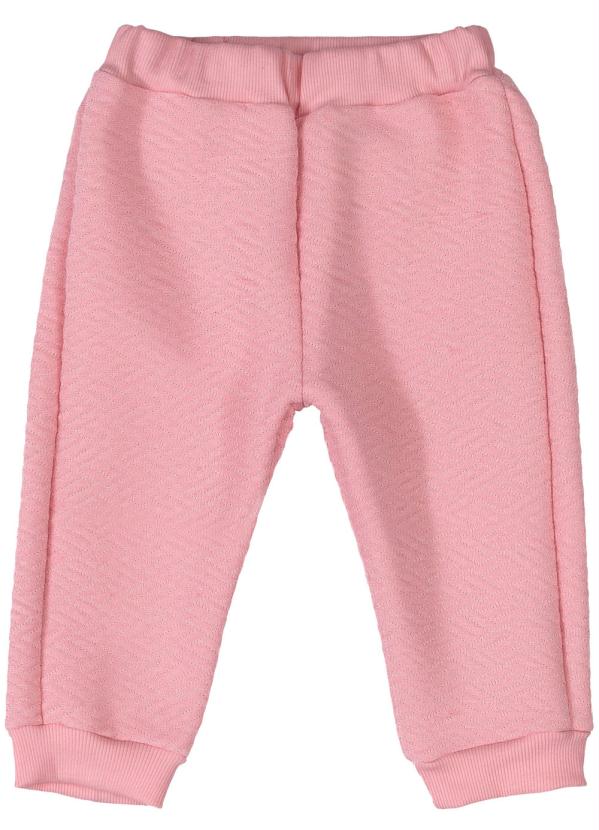 

Conjunto Jaqueta e Calça Bordada Rosa