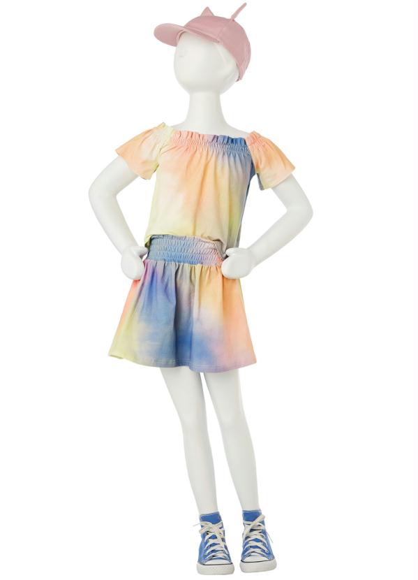 

Conjunto Estampado Ciganinha Tye Dye Menina