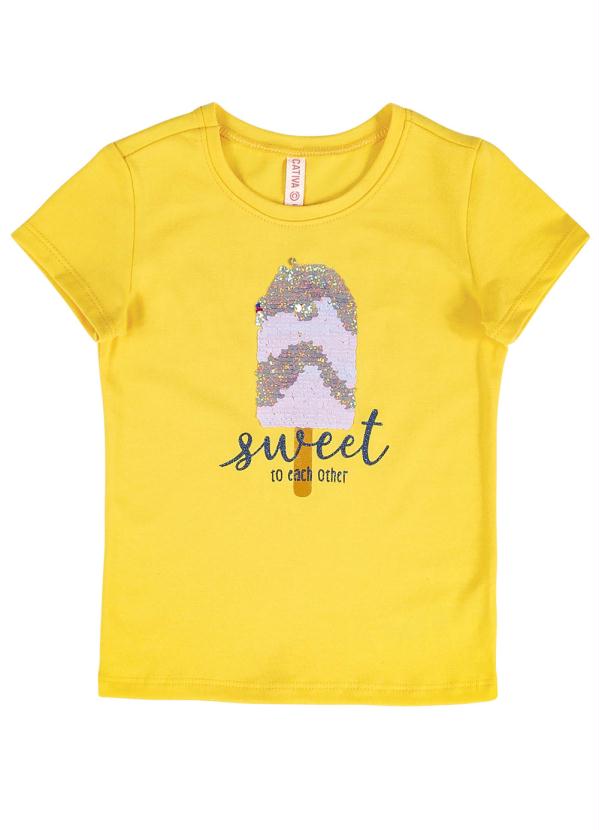 

Conjunto Infantil Blusa e Shorts Amarelo