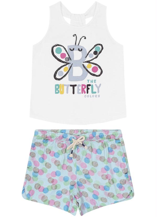 

Conjunto Infantil Butterfly Branco