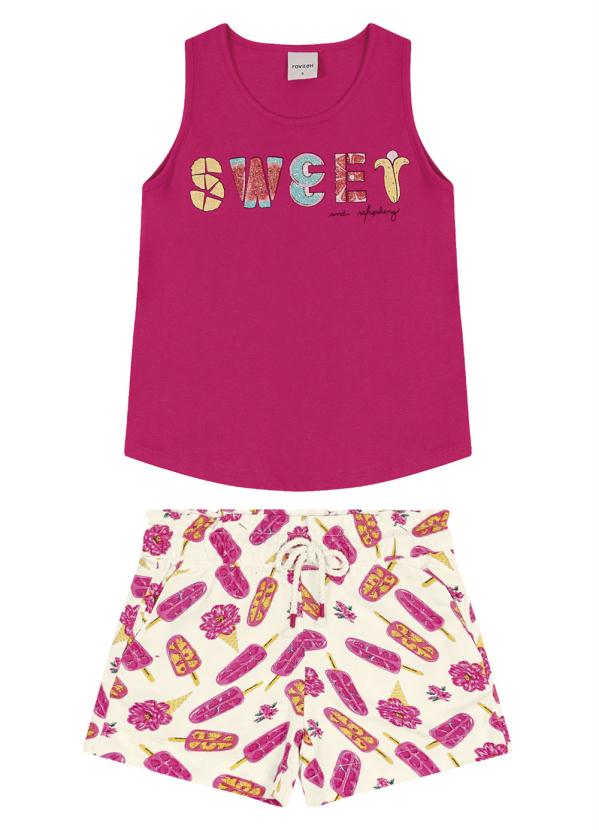 

Conjunto Infantil Doce Rosa