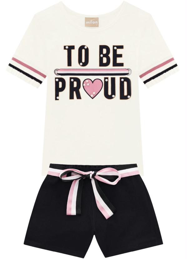 

Conjunto Infantil Feminino Off White, Bege