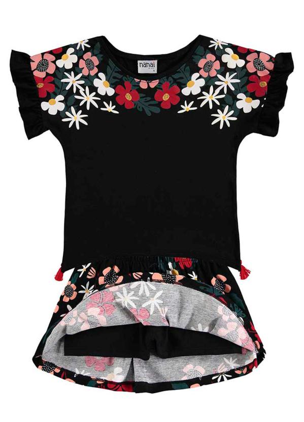 

Conjunto Infantil Feminino Preto