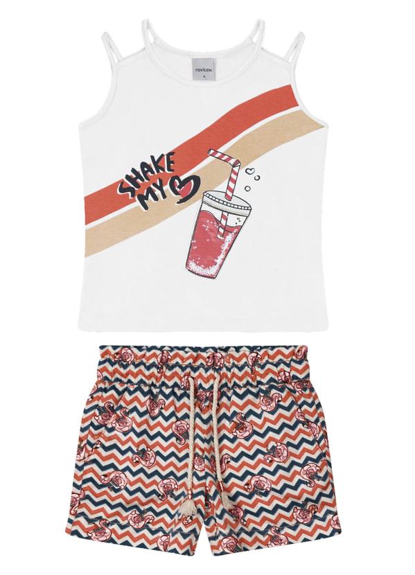 

Conjunto Infantil Regata com Shorts Branco