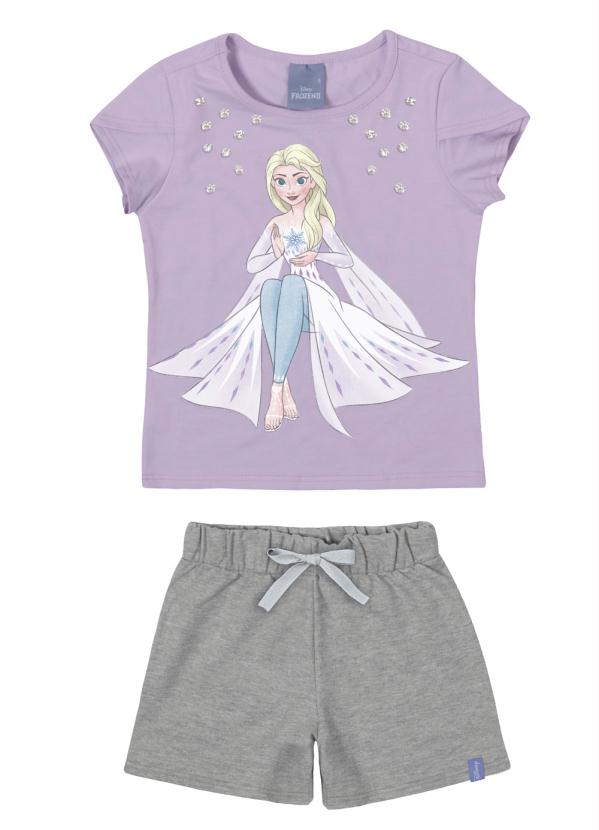 

Conjunto Lilás Frozen® em Moletom, Roxo