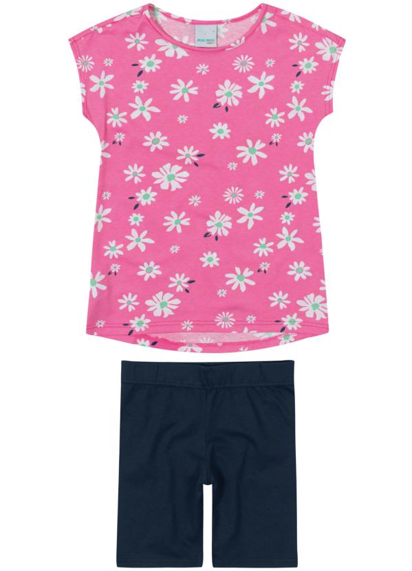 

Conjunto Rosa Mullet Margaridas Menina