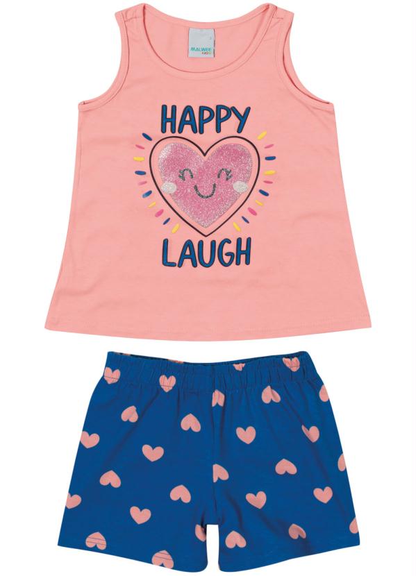 

Conjunto Rosê Happy Laugh Menina, Rosa