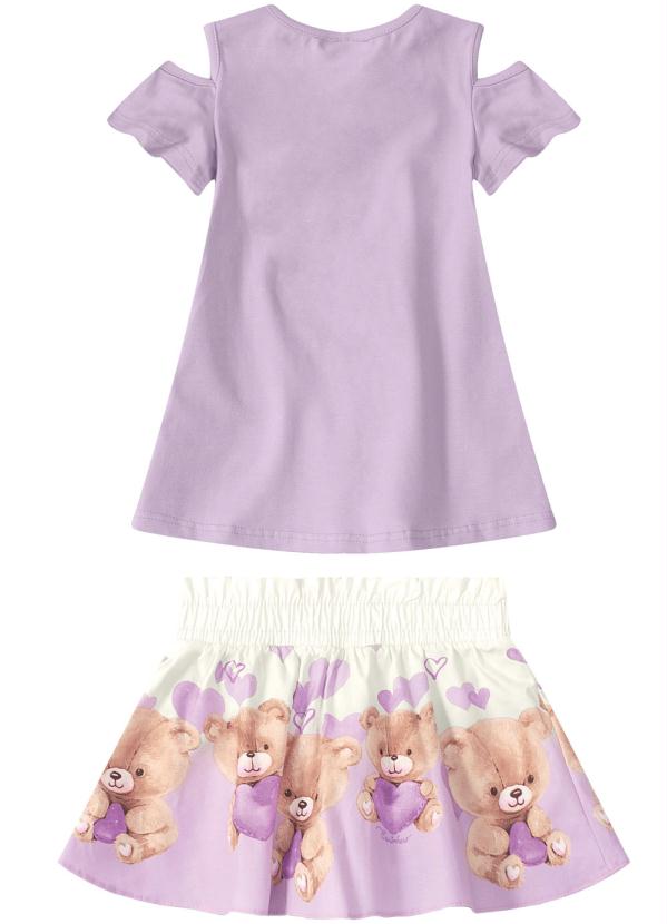 

Conjunto Roxo Ursinho com Abertura Menina