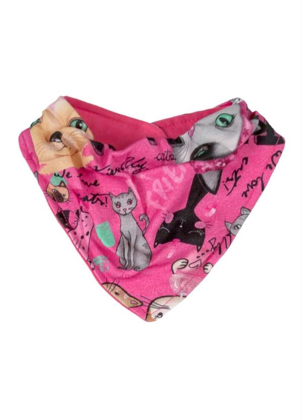 

Babador Bandana em Suedine Rosa