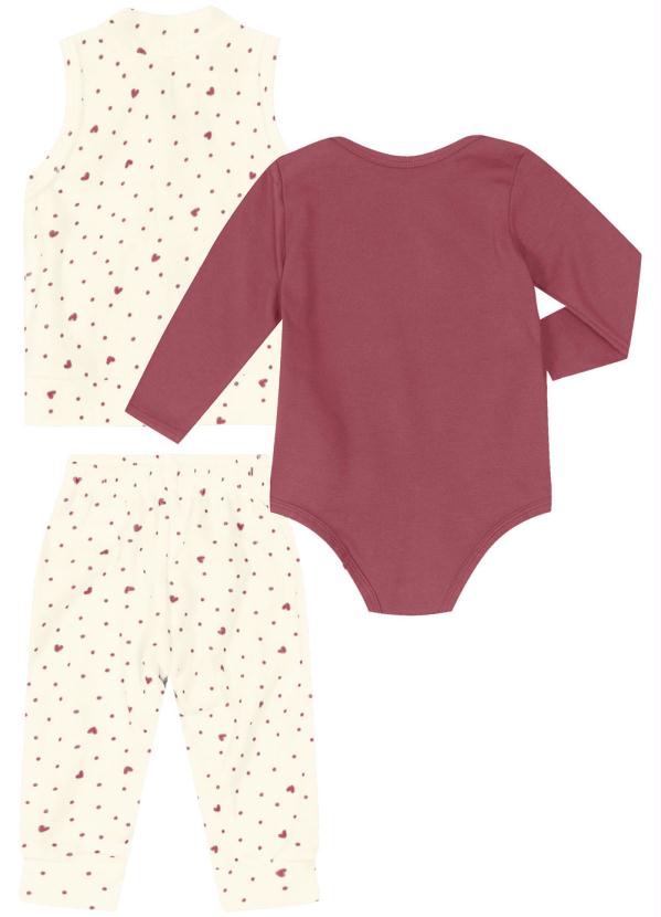 

Conjunto Infantil Feminino Bege