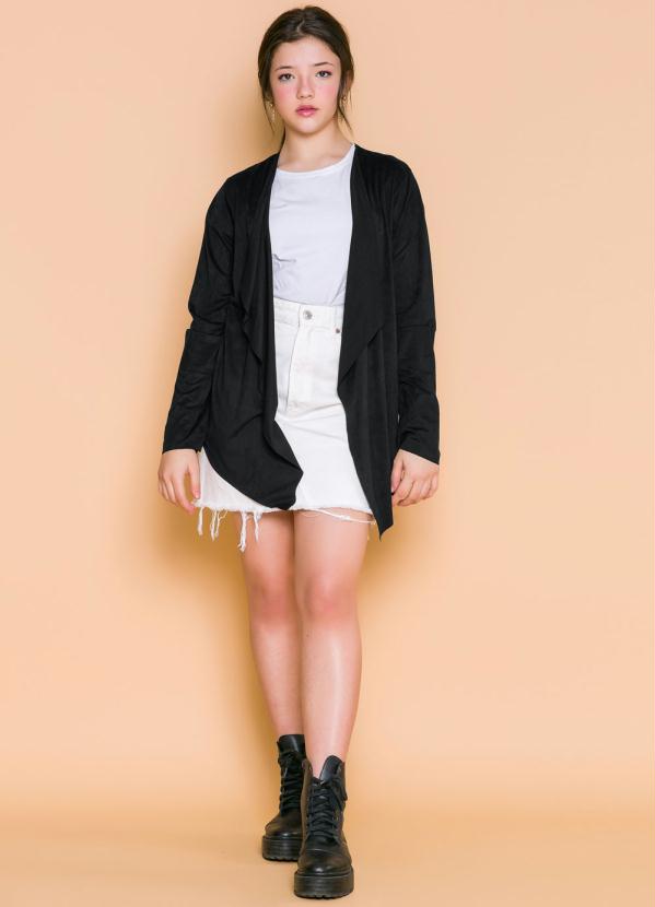 

Cardigan Teen Feminino Preto