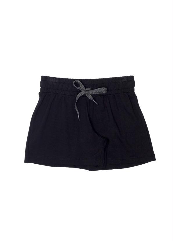 

Shorts de Molecotton Feminino Preto