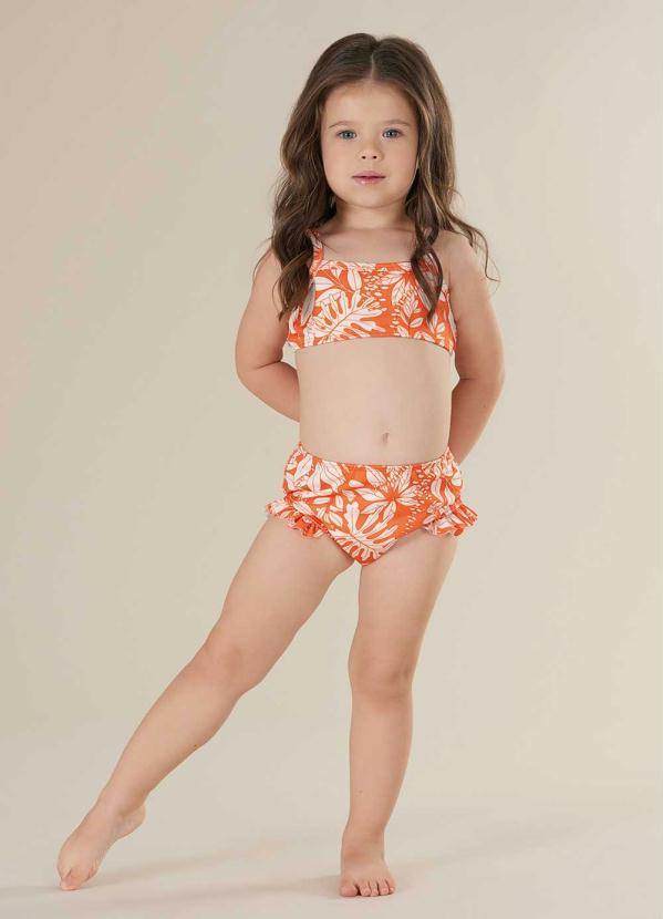 

Biquíni Infantil Estampado Laranja