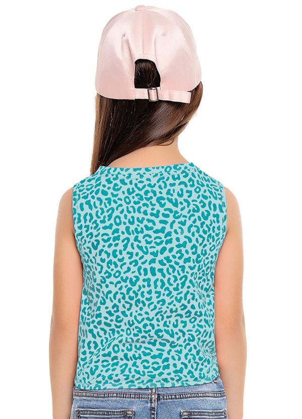 

Blusa Neon Estampada Azul