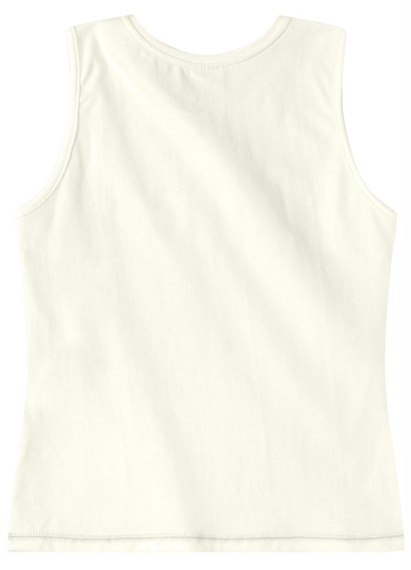 

Blusa Regata Branca Menina, Branco