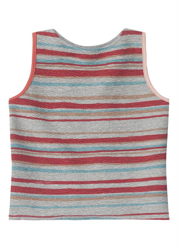 

Blusa Regata Cinza Menina