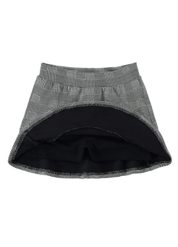 

Saia Short Preta Xadrez, Preto