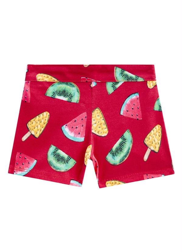 

Short Infantil Feminino Vermelho