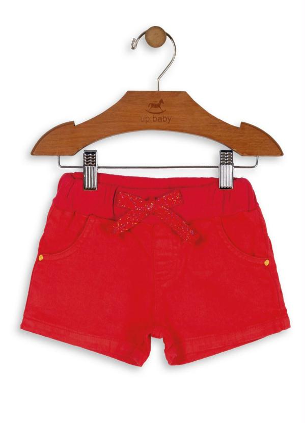 

Short Infantil Menina Vermelho