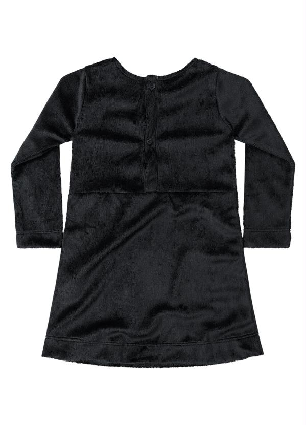 

Vestido de Inverno Infantil Preto Up Baby