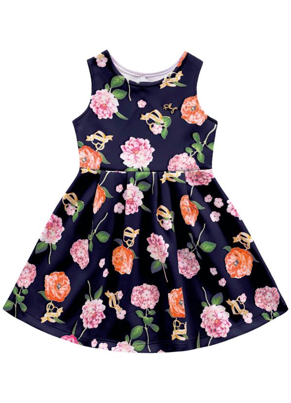 

Vestido Floral Playground Azul