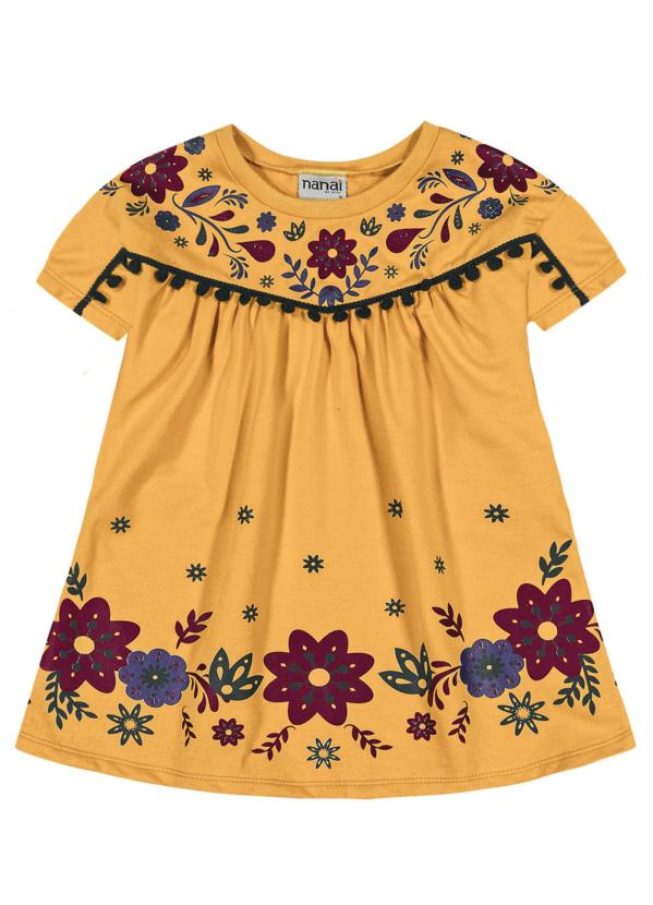 

Vestido Infantil Amarelo