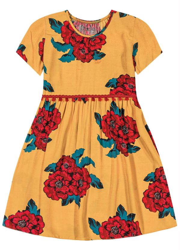 

Vestido Infantil Amarelo