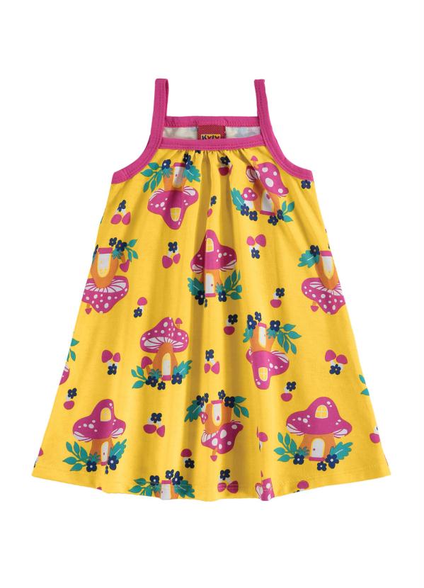 

Vestido Infantil Amarelo