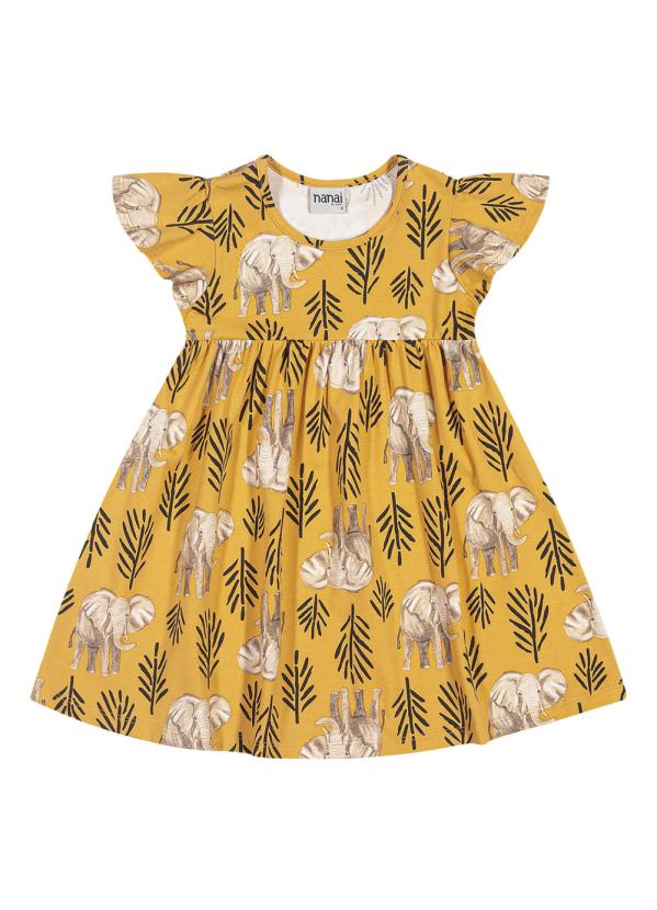 

Vestido Infantil Amarelo