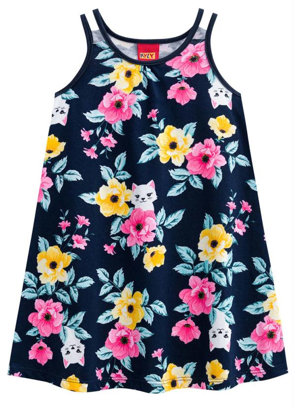 

Vestido Infantil Azul Marinho