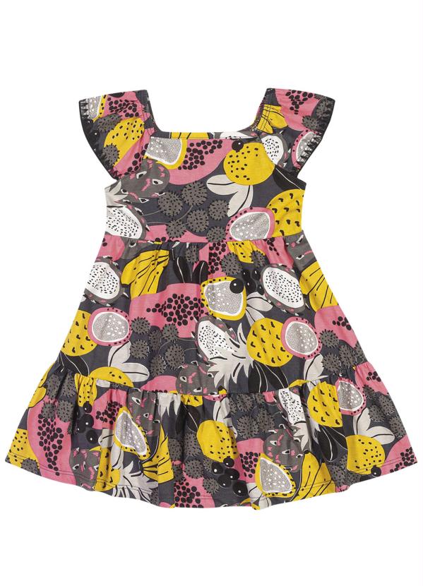 

Vestido Infantil Cinza