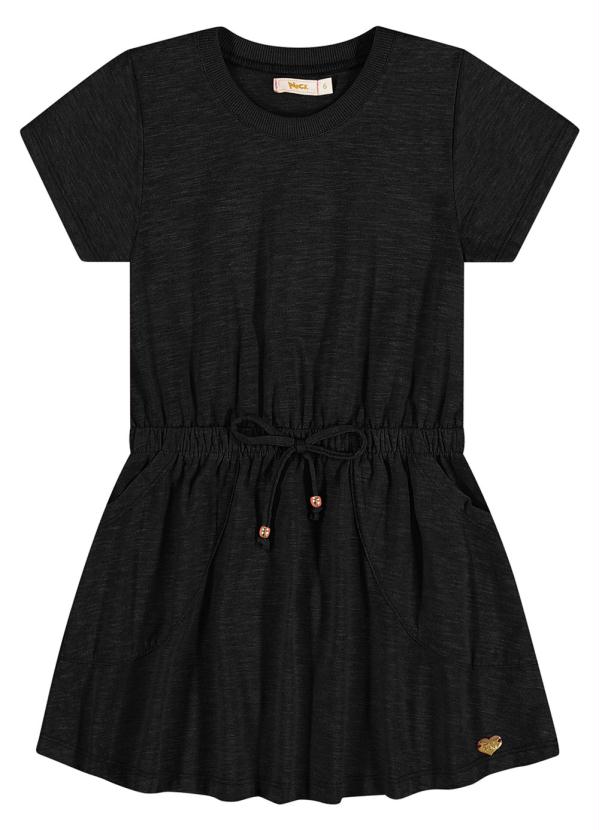 

Vestido Infantil Colado Preto