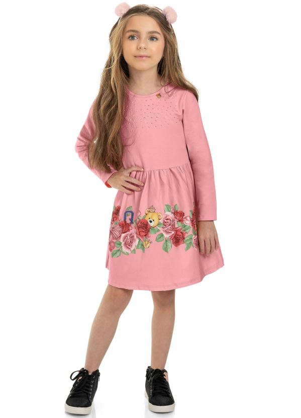 

Vestido Infantil com Acessório Rosa