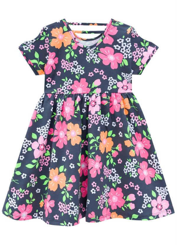 

Vestido Infantil Feminino Cinza