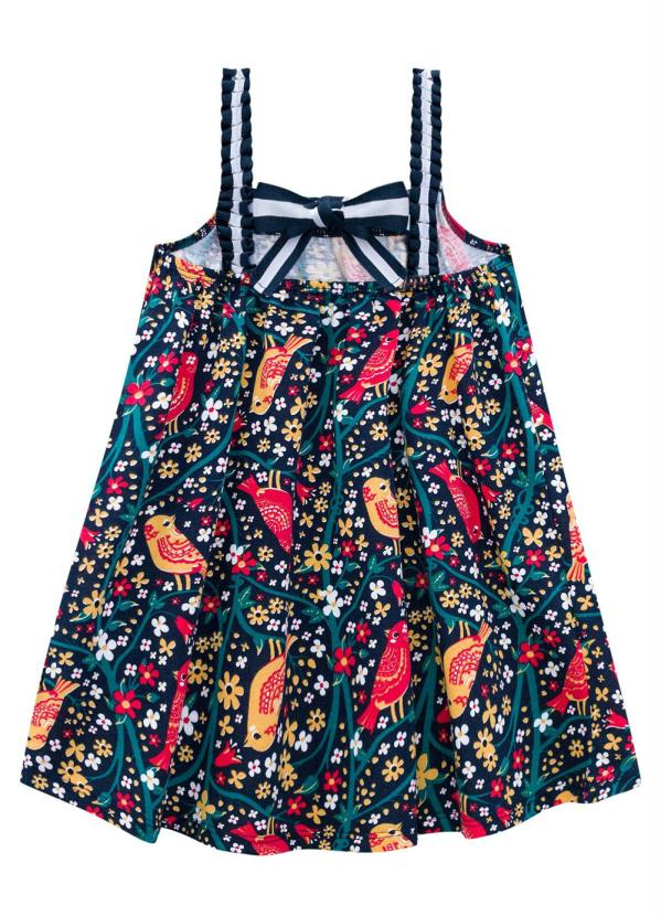 

Vestido Infantil Feminino Marinho, Azul