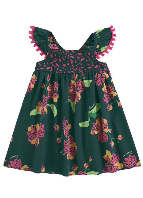 

Vestido Infantil Feminino Verde