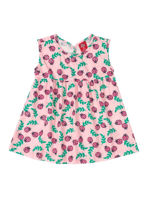 

Vestido Infantil Joaninhas Rosa