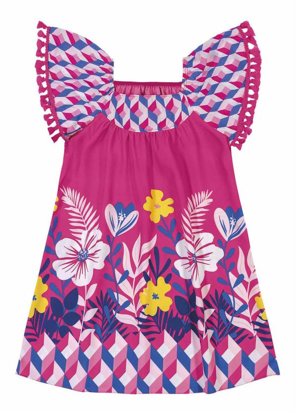 

Vestido Infantil Rosa