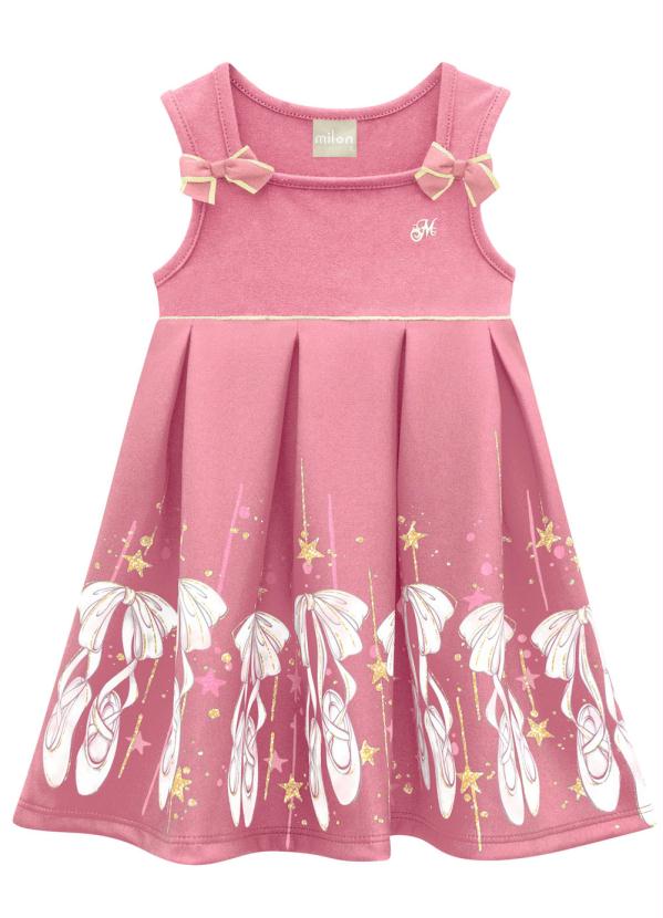 

Vestido Infantil Rosa