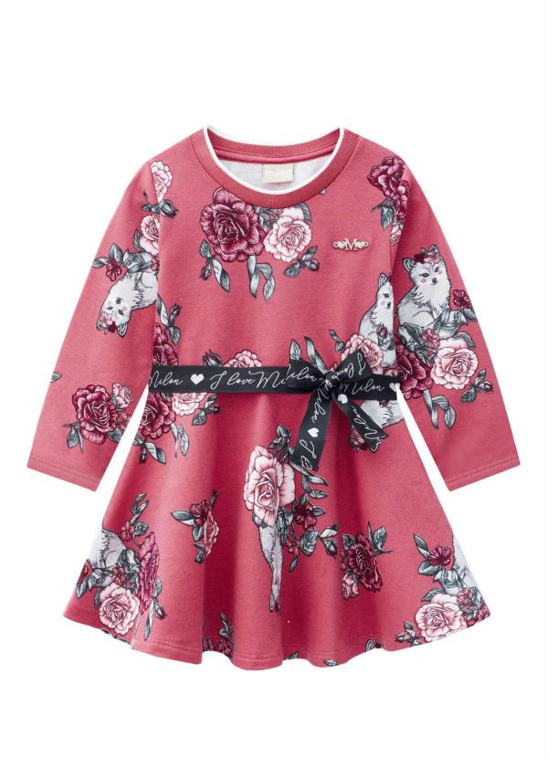 

Vestido Infantil Rosa