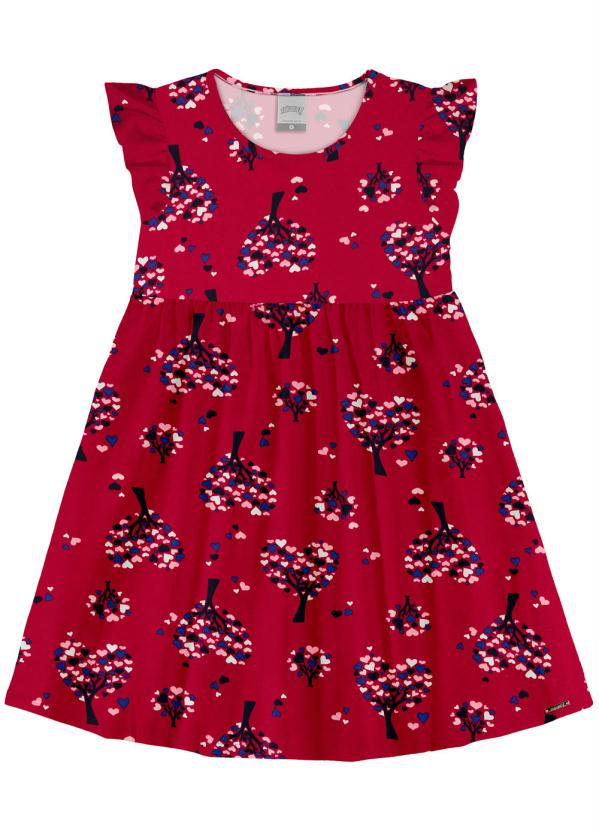 

Vestido Meia Malha Favoritos Tree Love Vermelho