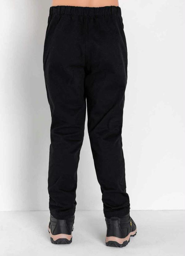 

Calça Infantil Preta com Elástico, Preto