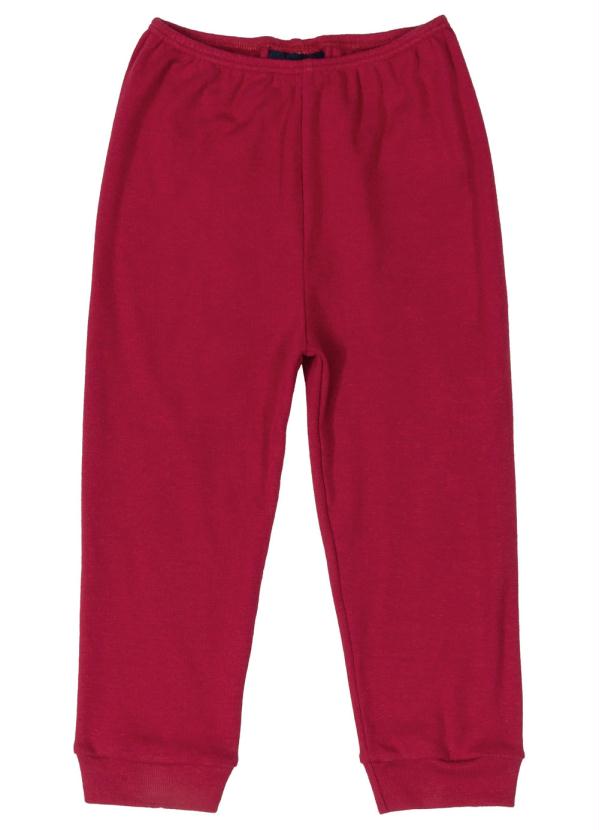 

Calça Infantil em Ribana Vermelho