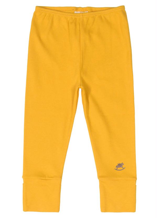 

Calça Suedine Básico para Bebê Amarelo