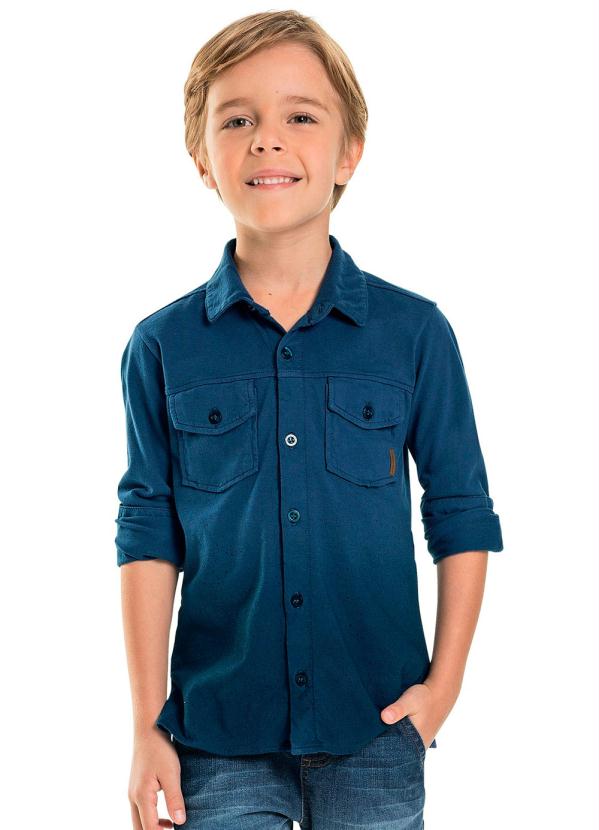 

Camisa Infantil Degradê Azul