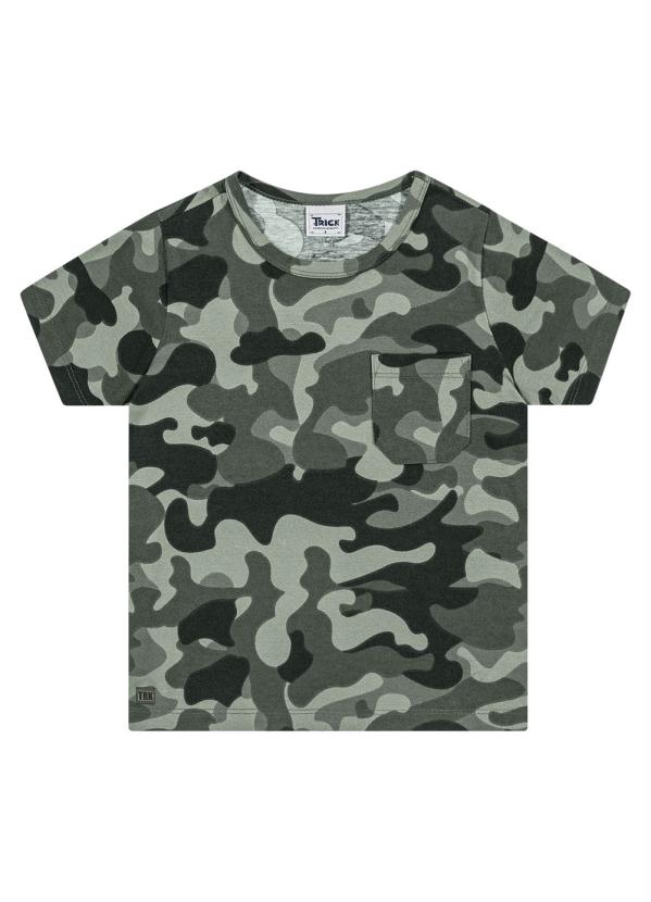 

Camiseta Camuflada Infantil Verde