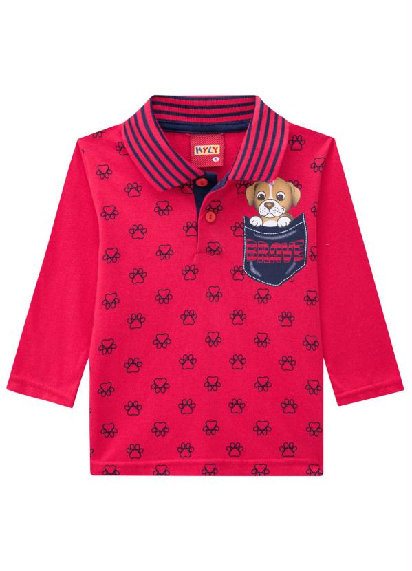 

Camisa Polo Infantil Masculina Vermelho